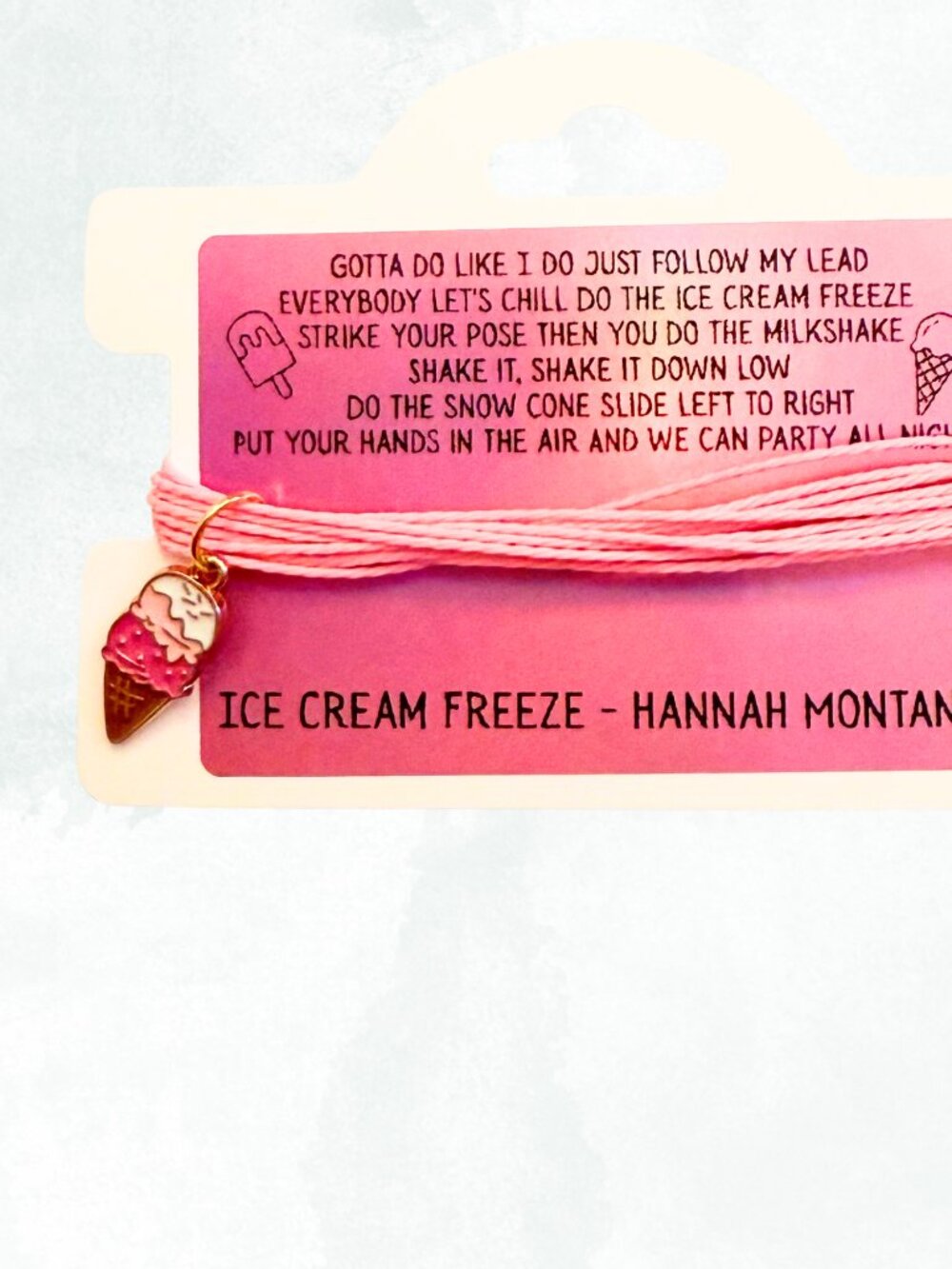 Ice Cream Freeze - Hannah Montana Layered String Charm Bracelet